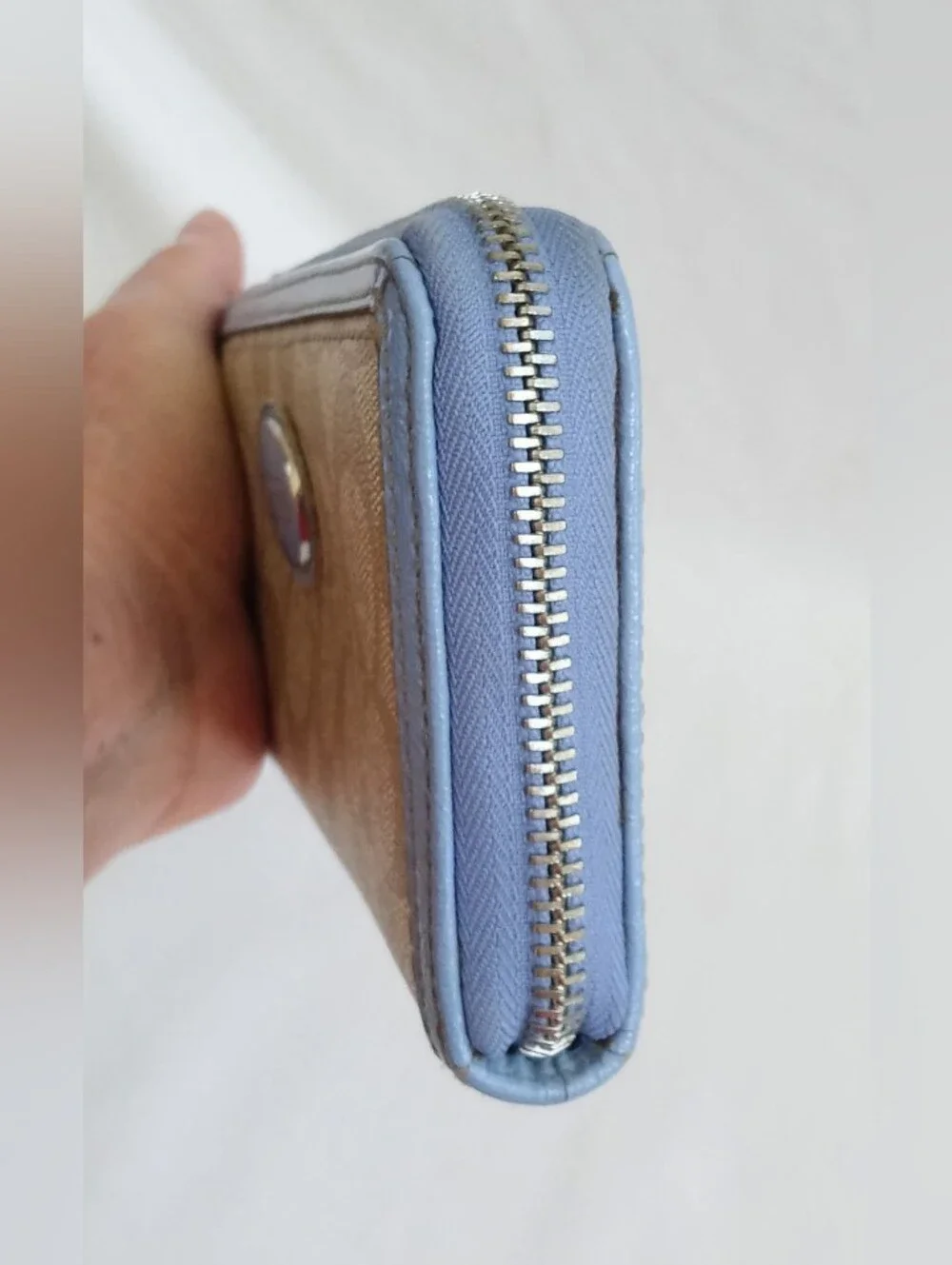 Coach Peyton Signature Accordion Zip Around Wallet